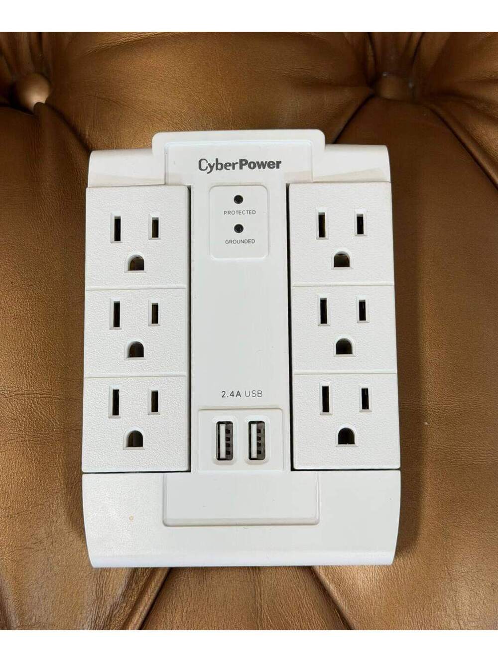 CyberPower CSB600WS Surge Protector, White, Swivel!